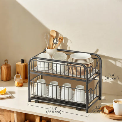 2-Tier Under Sink Organizer, Bathroom Kitchen Storage, 2 Sliding Baskets - image 6