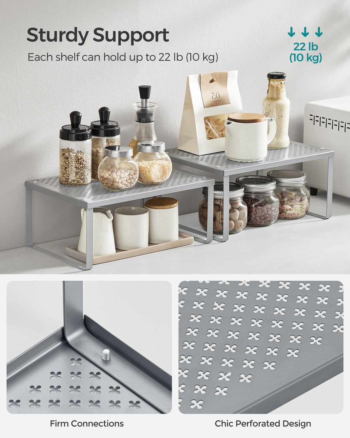 Set of 4 Metal Spice Rack - image 3