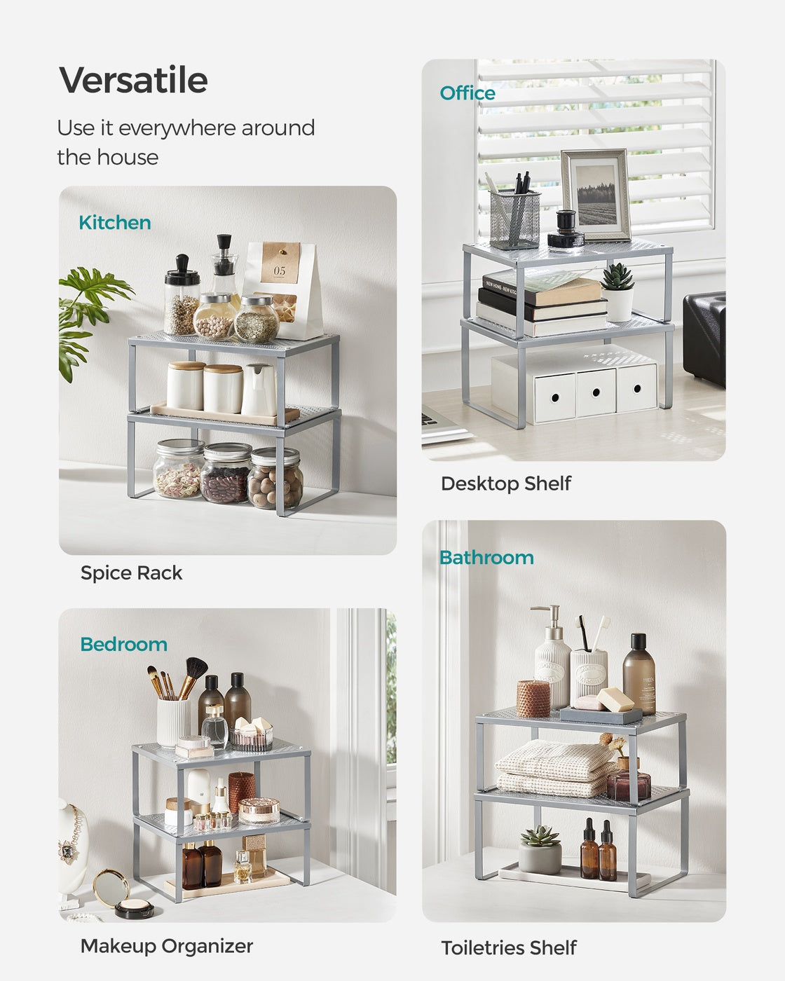Set of 4 Metal Spice Rack - image 2