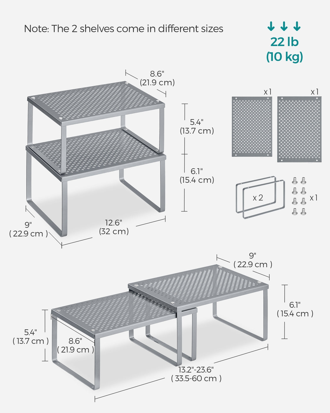 Set of 4 Metal Spice Rack - image 6