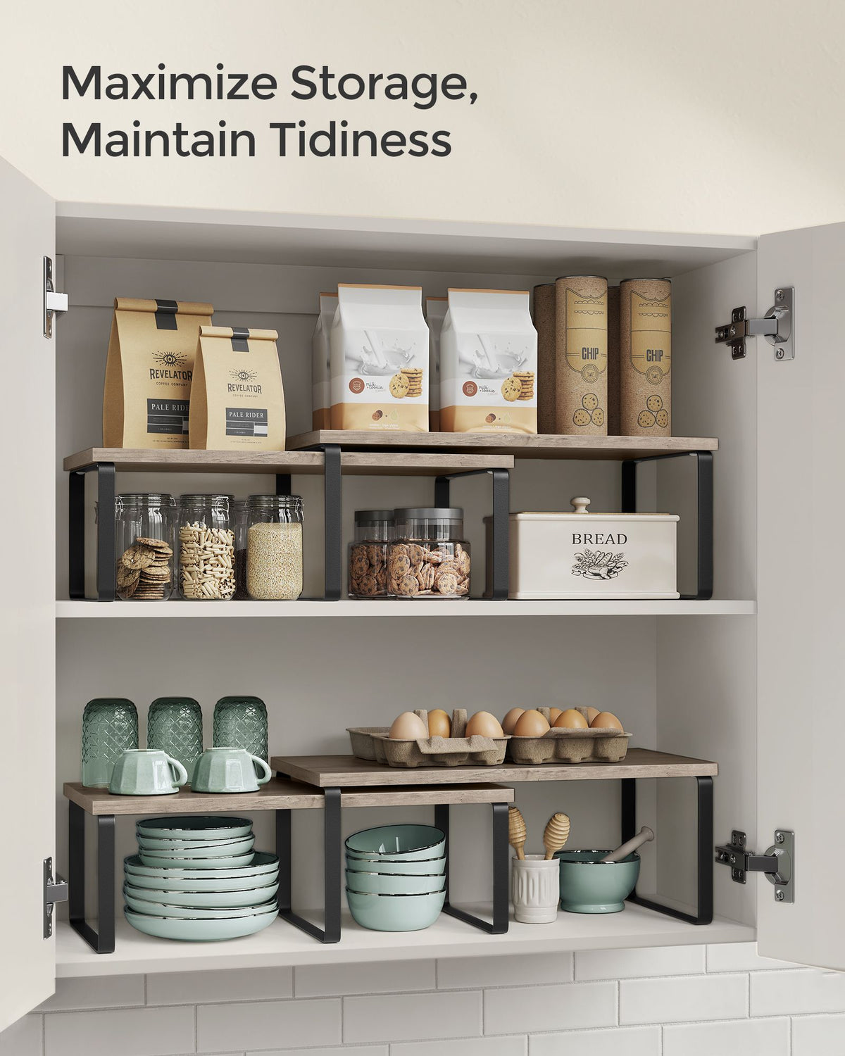 Set of 4 Kitchen Counter Shelves