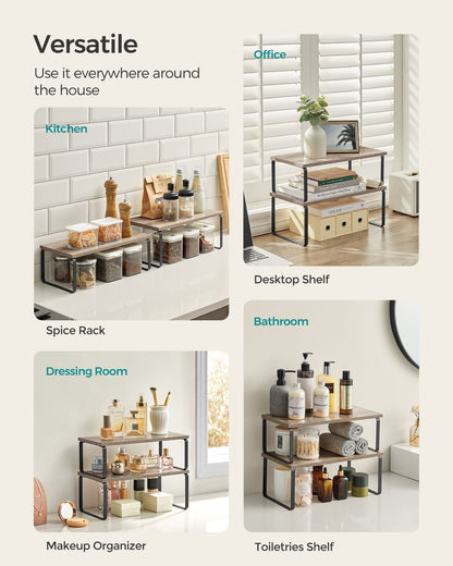 Set of 4 Kitchen Counter Shelves