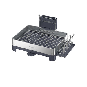 Premium Stainless Steel Dish Rack with Rotatable Spout