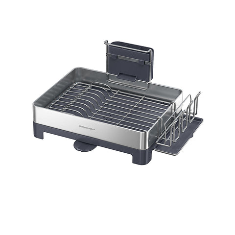 Premium Stainless Steel Dish Rack with Rotatable Spout