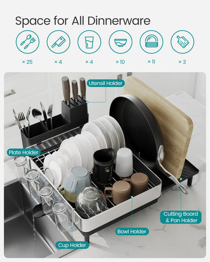 Expandable Dish Drying Rack for Kitchen Counter