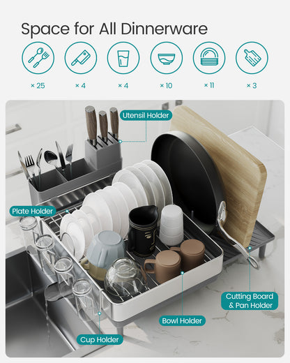 Expandable Dish Drying Rack for Kitchen Counter