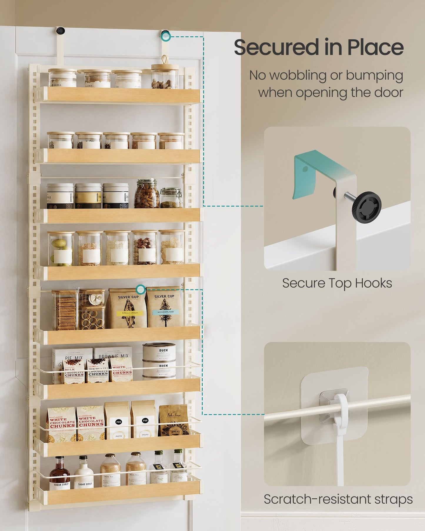 8-Tier Over the Door Pantry Organizer - image 4