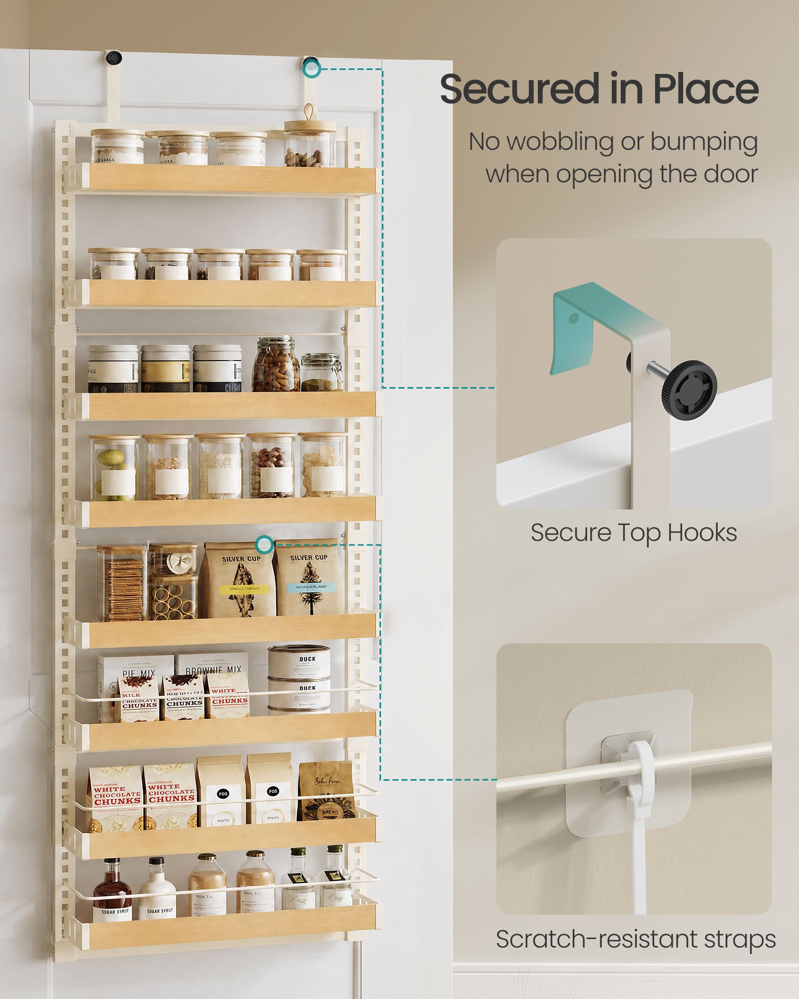 8-Tier Over the Door Pantry Organizer - image 4