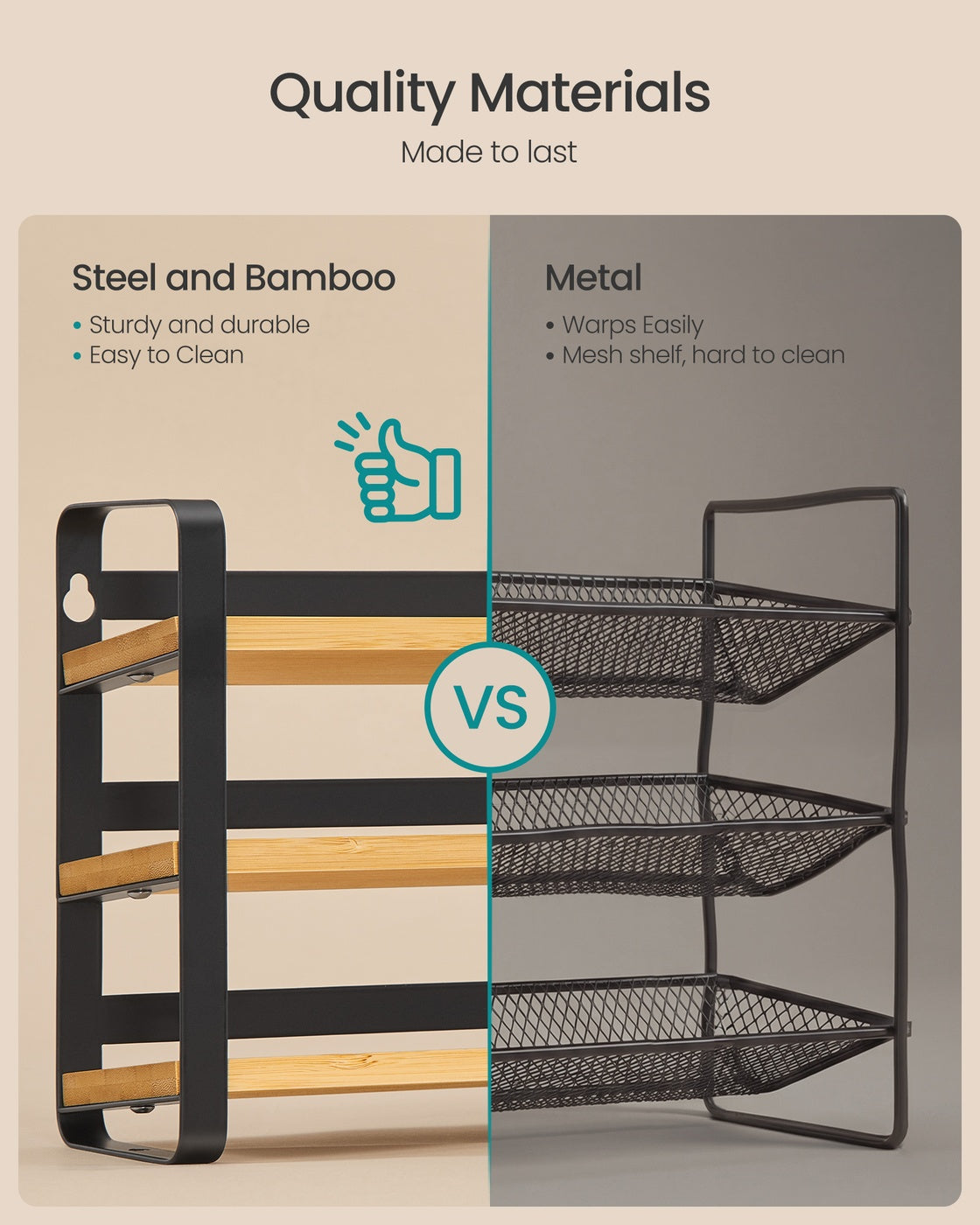 Rotating Spice Rack with 16 Glass Jars White and Bamboo - image 11