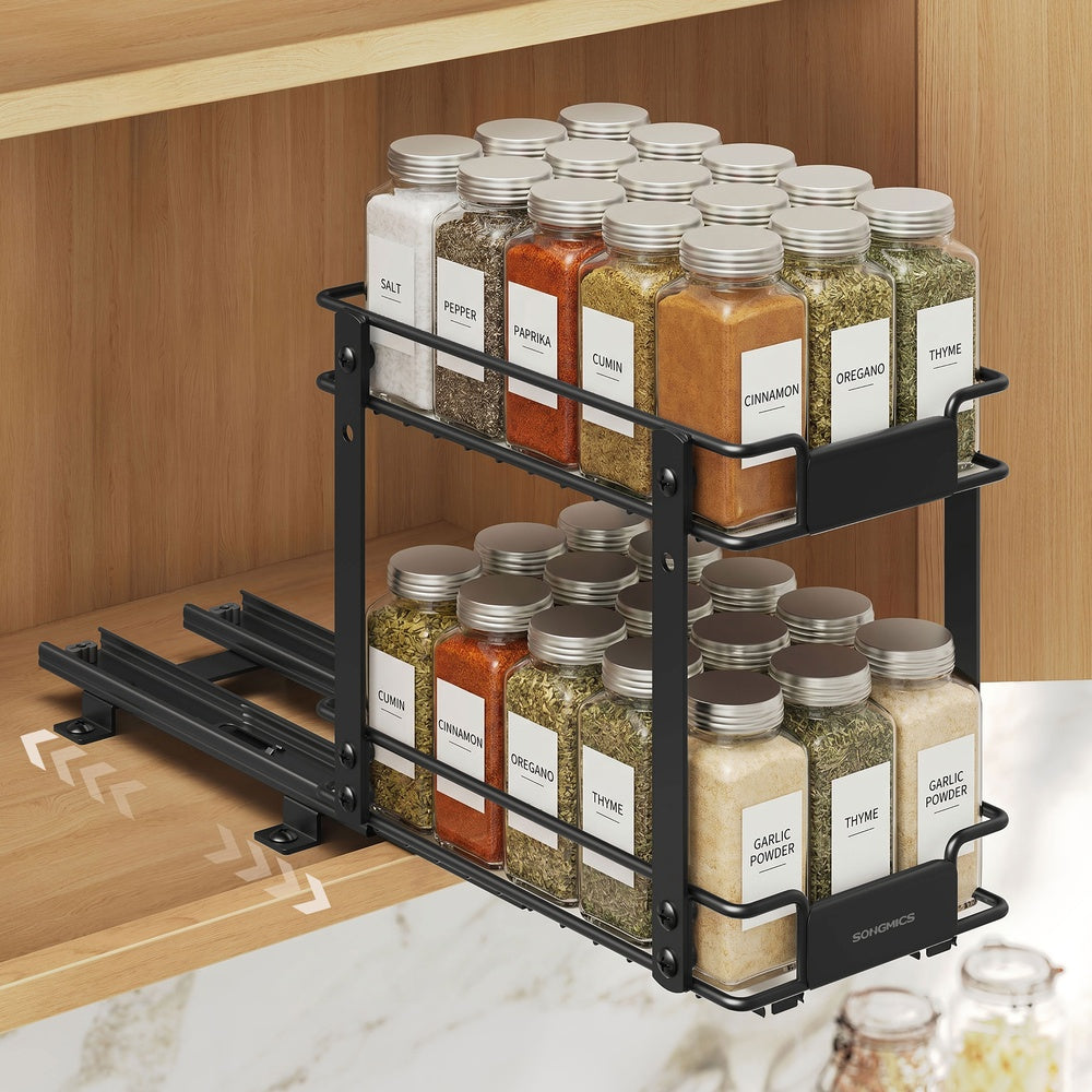 2 Tier Pull Out Spice Rack for inside Cabinets - image 1