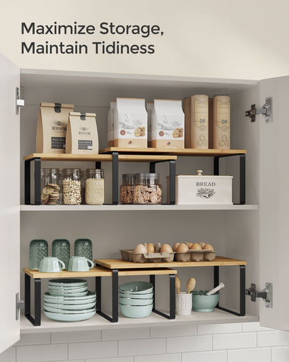 Set of 2 Kitchen Counter Shelves