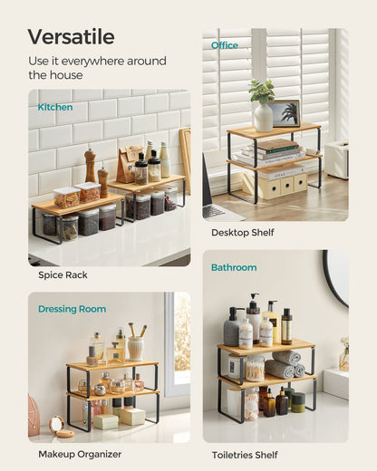 Set of 2 Kitchen Counter Shelves