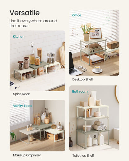 Set of 3 Kitchen Counter Shelves