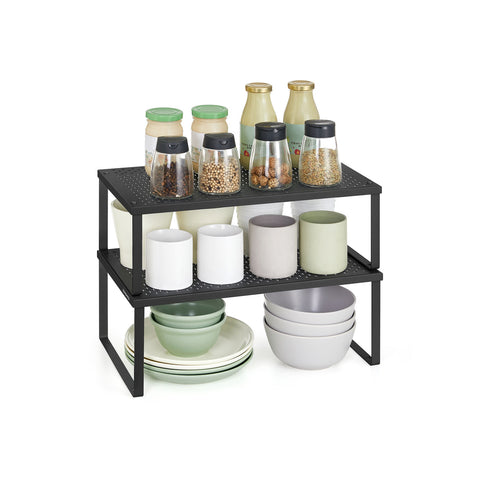 Set of 2 Metal Kitchen Spice Racks