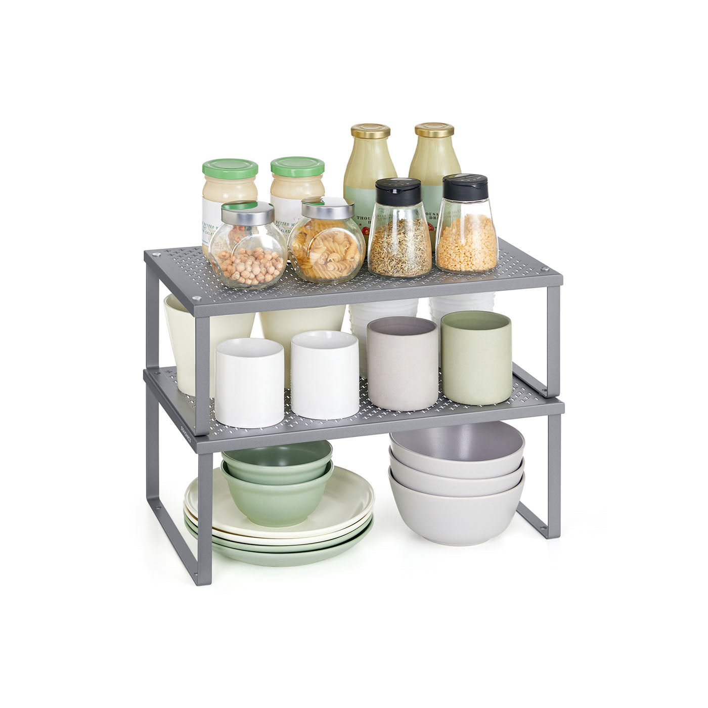 Set of 2 Metal Kitchen Spice Racks - HWLEXTRA 