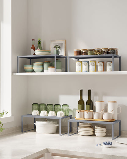 Set of 2 Metal Kitchen Spice Racks - HWLEXTRA 