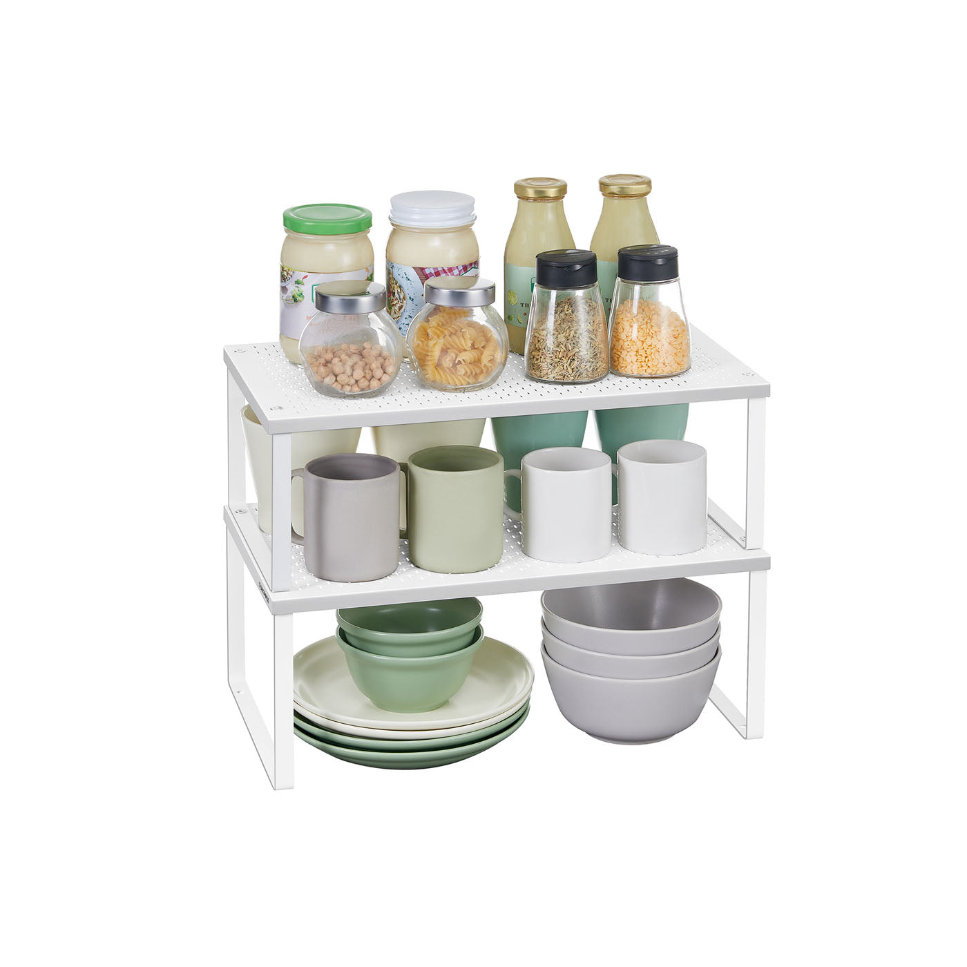 Set of 2 Metal Kitchen Spice Racks - HWLEXTRA 