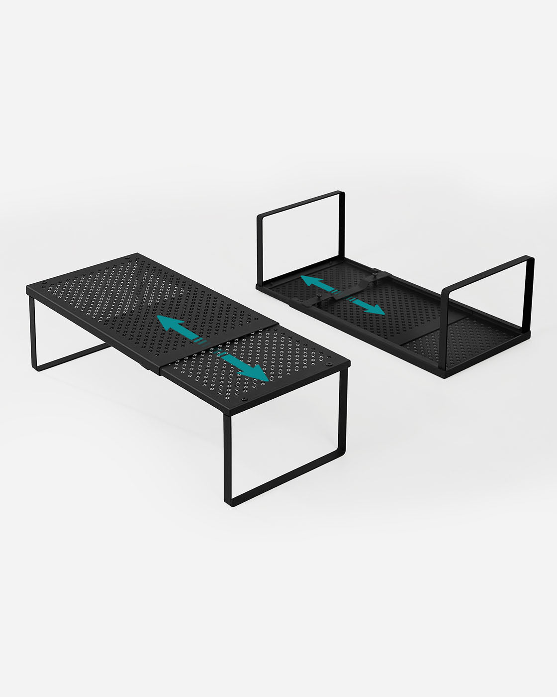 Set of 2 Expandable Kitchen Countertop Shelves