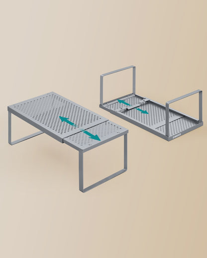 Set of 2 Expandable Kitchen Countertop Shelves
