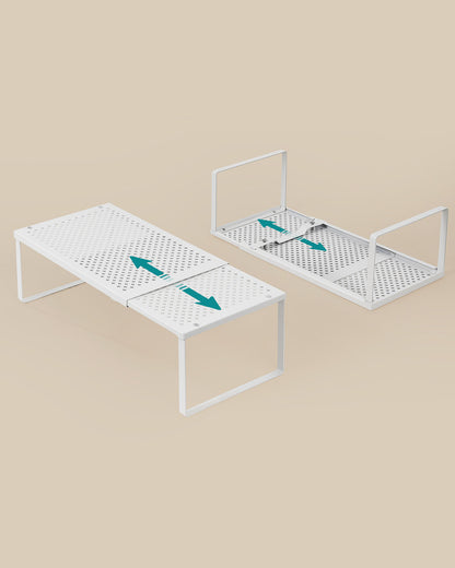 Set of 2 Expandable Kitchen Countertop Shelves