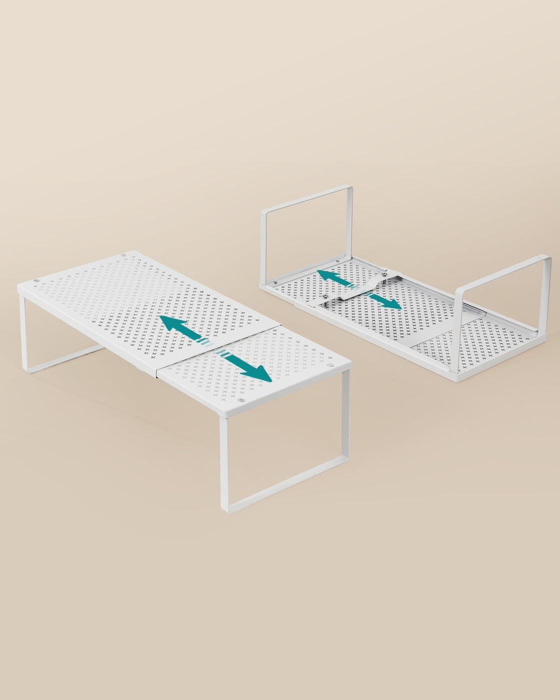 Set of 2 Expandable Kitchen Countertop Shelves