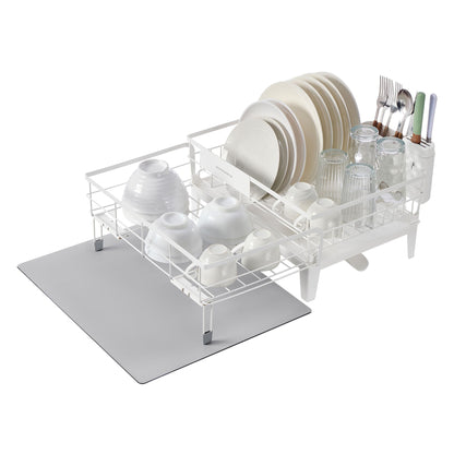 Dish Drying Rack, Kitchen Dish Rack, with Drainboard