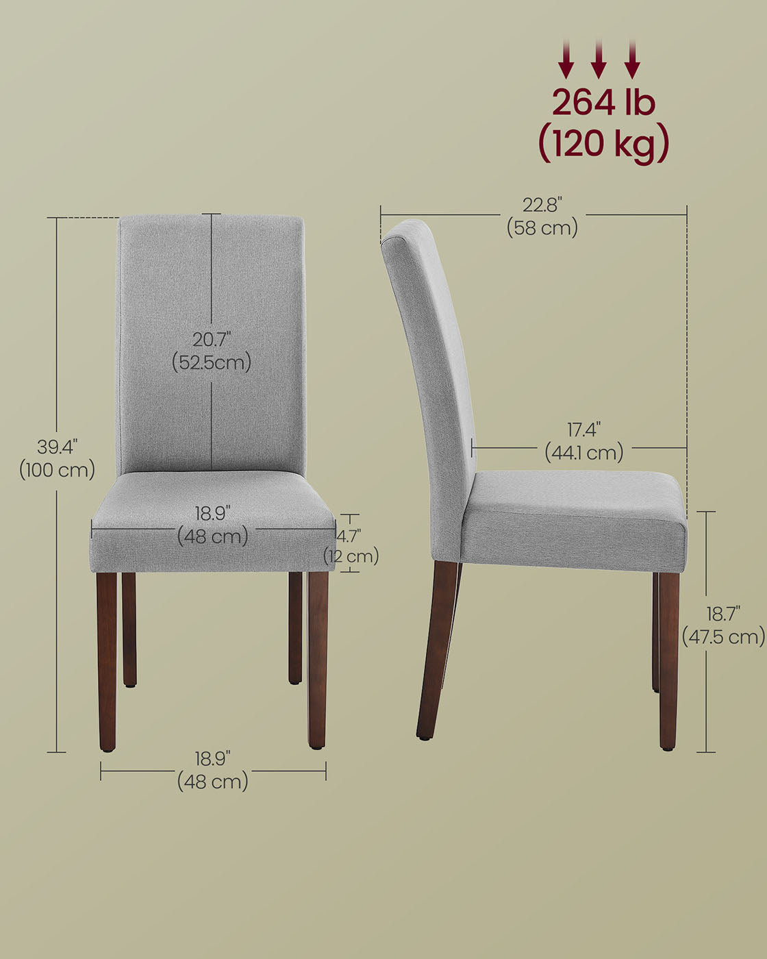 Set of 4 Dining Chairs