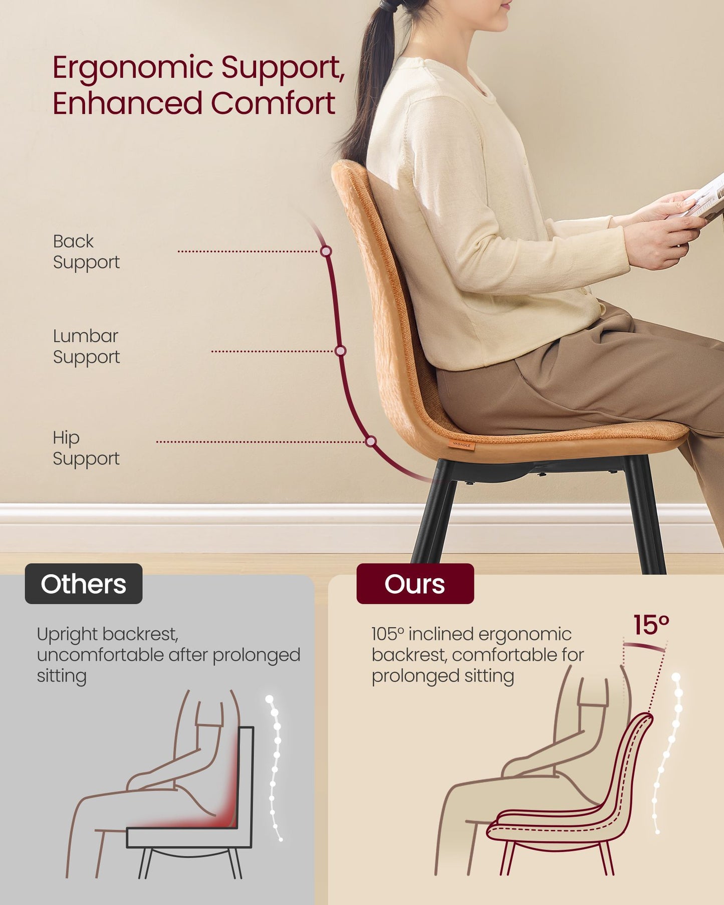 Set of 4 Dining Chairs - image 2