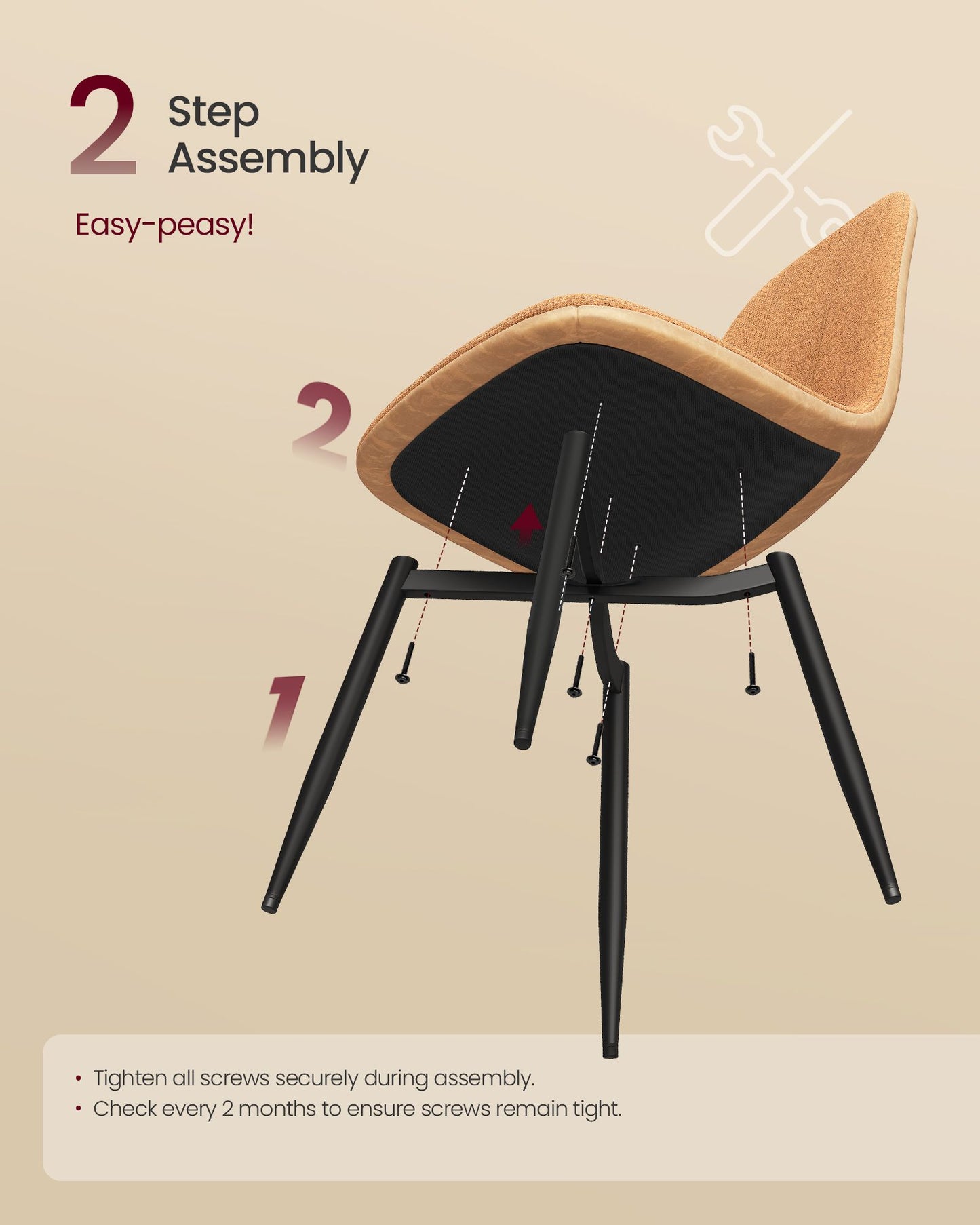 Set of 4 Dining Chairs - image 4