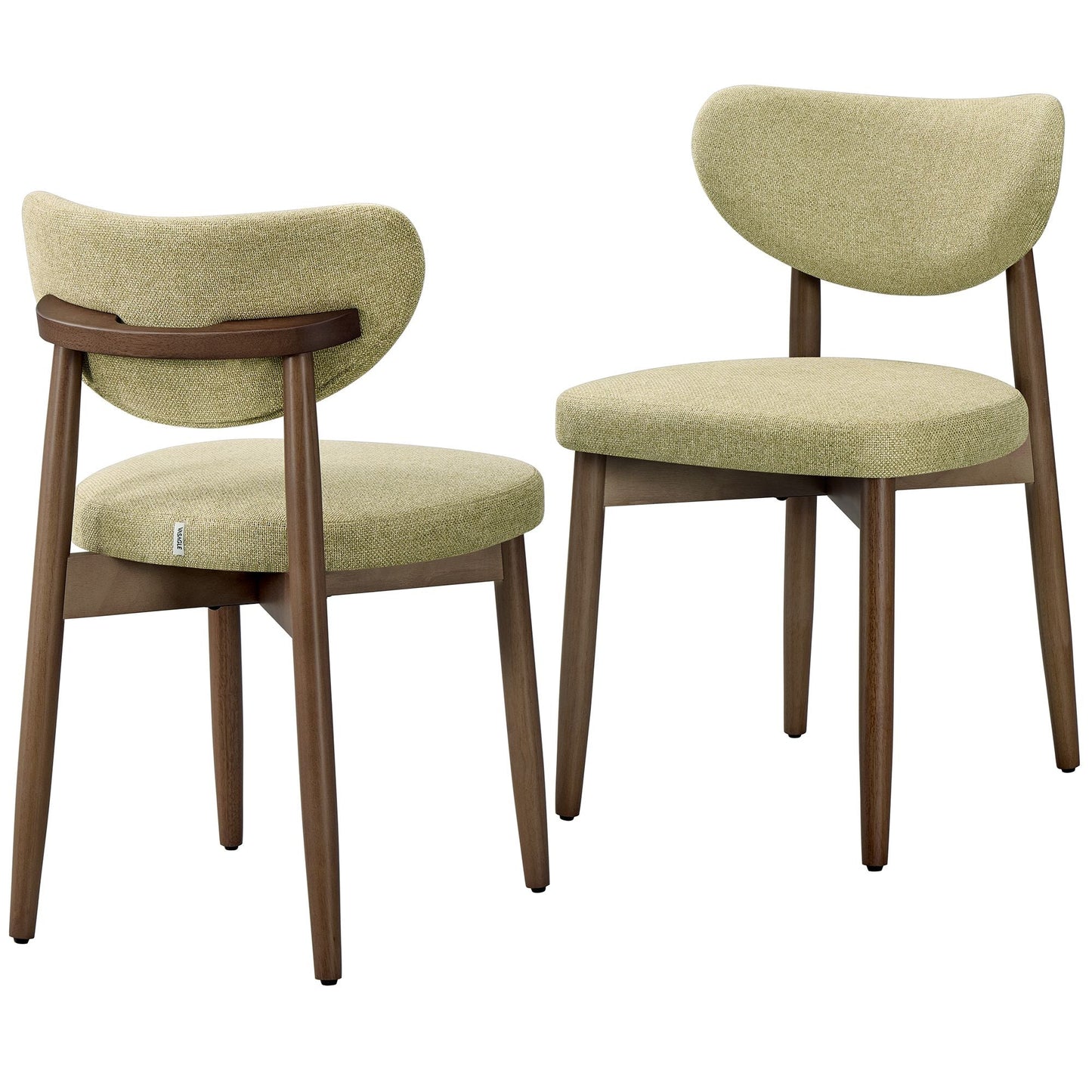 Wooden Dining Chairs Set of 2, Cappuccino Beige - image 38