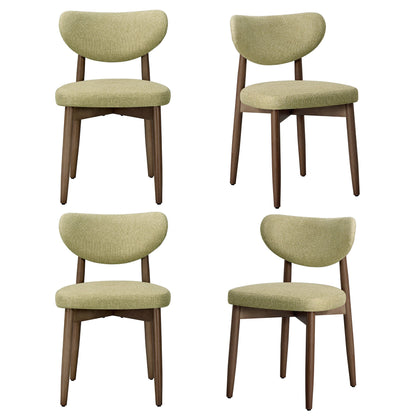 Wooden Dining Chairs Set of 2, Cappuccino Beige - image 41