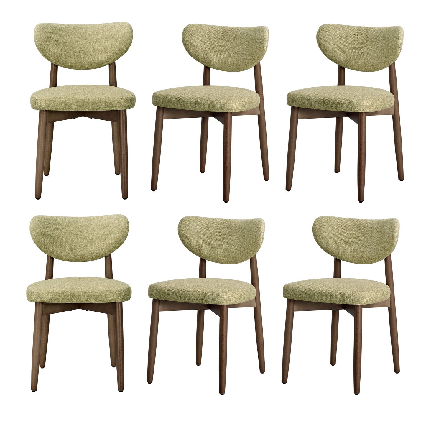 Wooden Dining Chairs Set of 2, Cappuccino Beige - image 42
