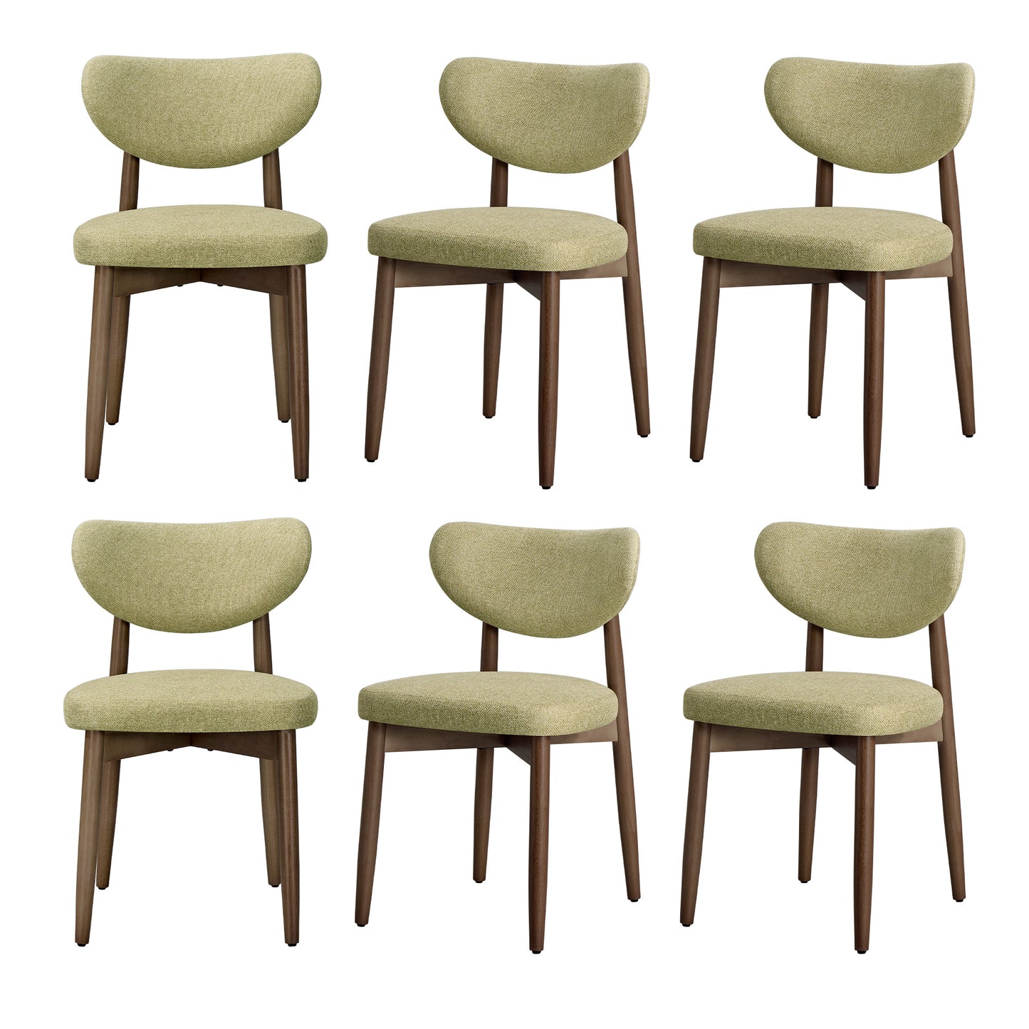 Wooden Dining Chairs Set of 2, Cappuccino Beige - image 24