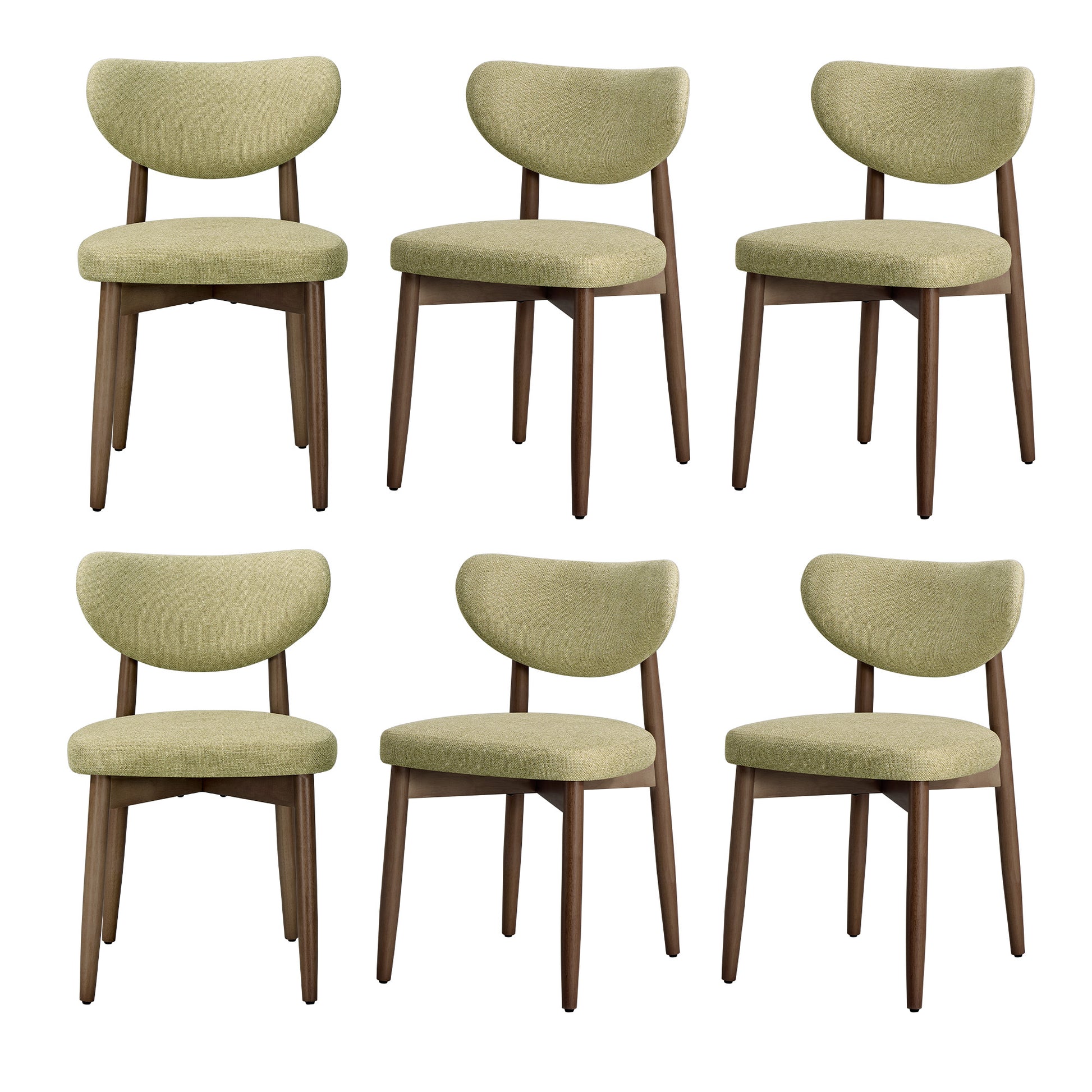 Wooden Dining Chairs Set of 2, Cappuccino Beige - image 24