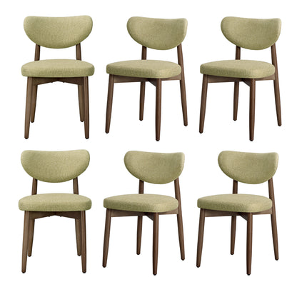 Wooden Dining Chairs Set of 2, Cappuccino Beige - image 24