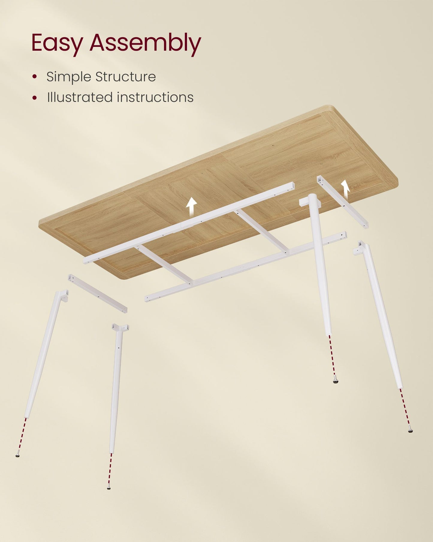 70.9" Dining Table for 6-8 People - image 3