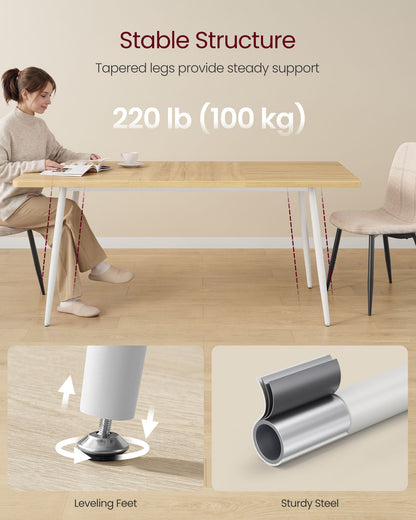 70.9" Dining Table for 6-8 People - image 4
