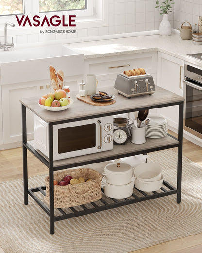 47.2 Inches Kitchen Shelf with Large Worktop