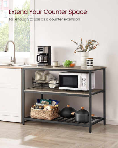 47.2 Inches Kitchen Shelf with Large Worktop