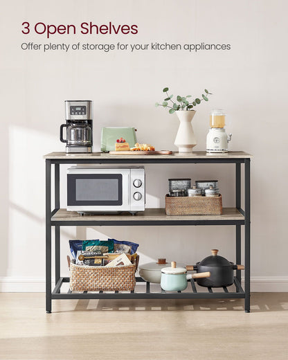 47.2 Inches Kitchen Shelf with Large Worktop