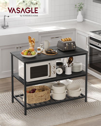 47.2 Inches Kitchen Shelf with Large Worktop
