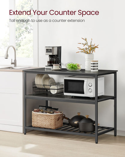 47.2 Inches Kitchen Shelf with Large Worktop