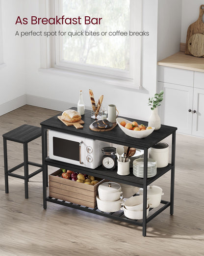 47.2 Inches Kitchen Shelf with Large Worktop