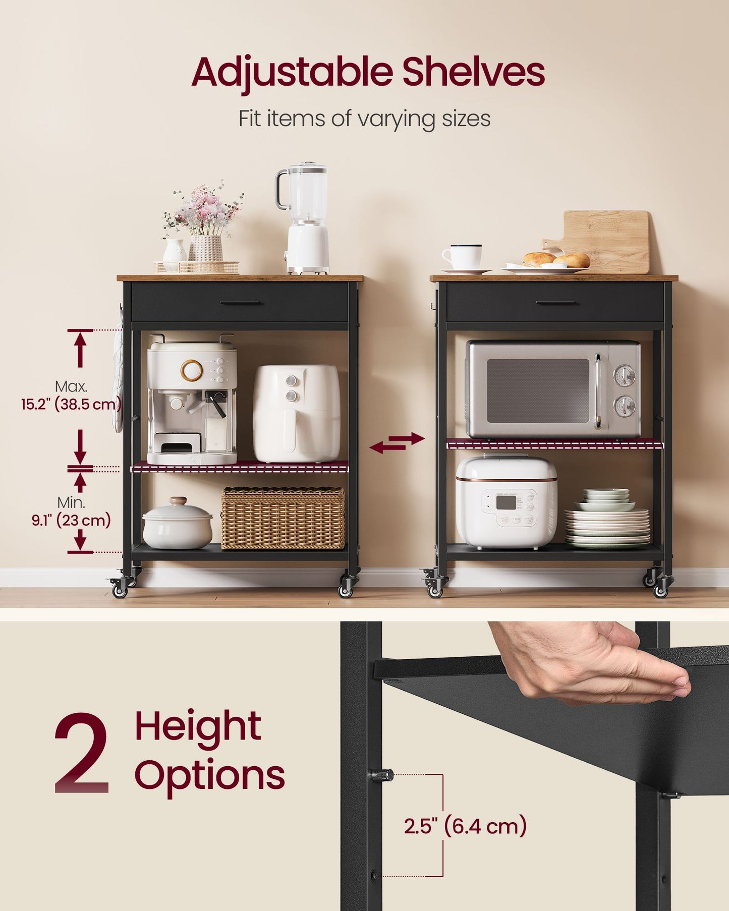 Kitchen Rolling Island - image 4
