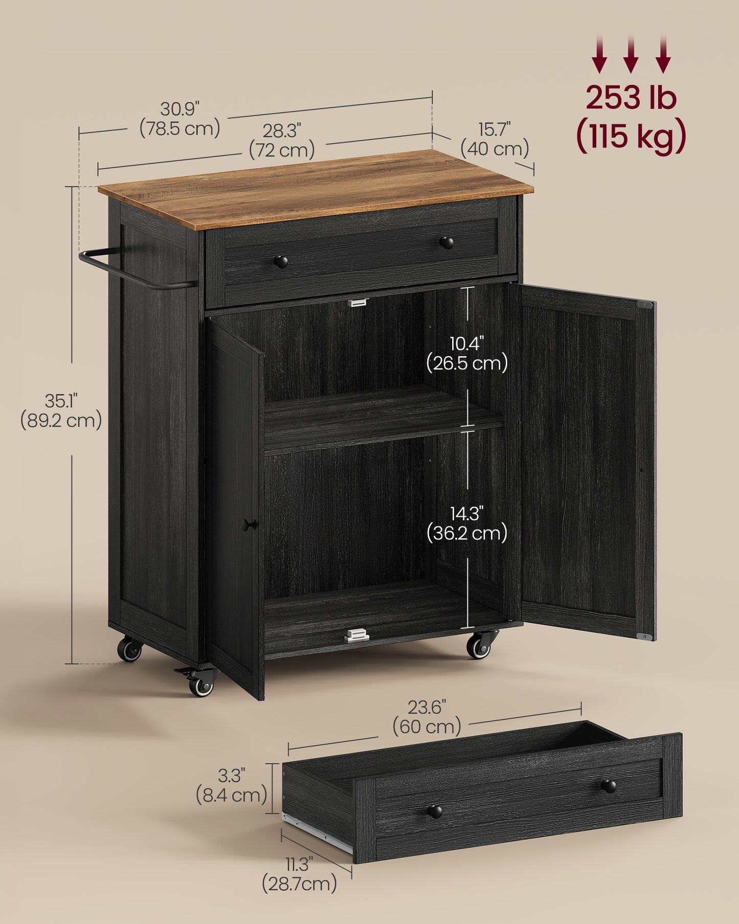 Mobile Kitchen Island - image 6