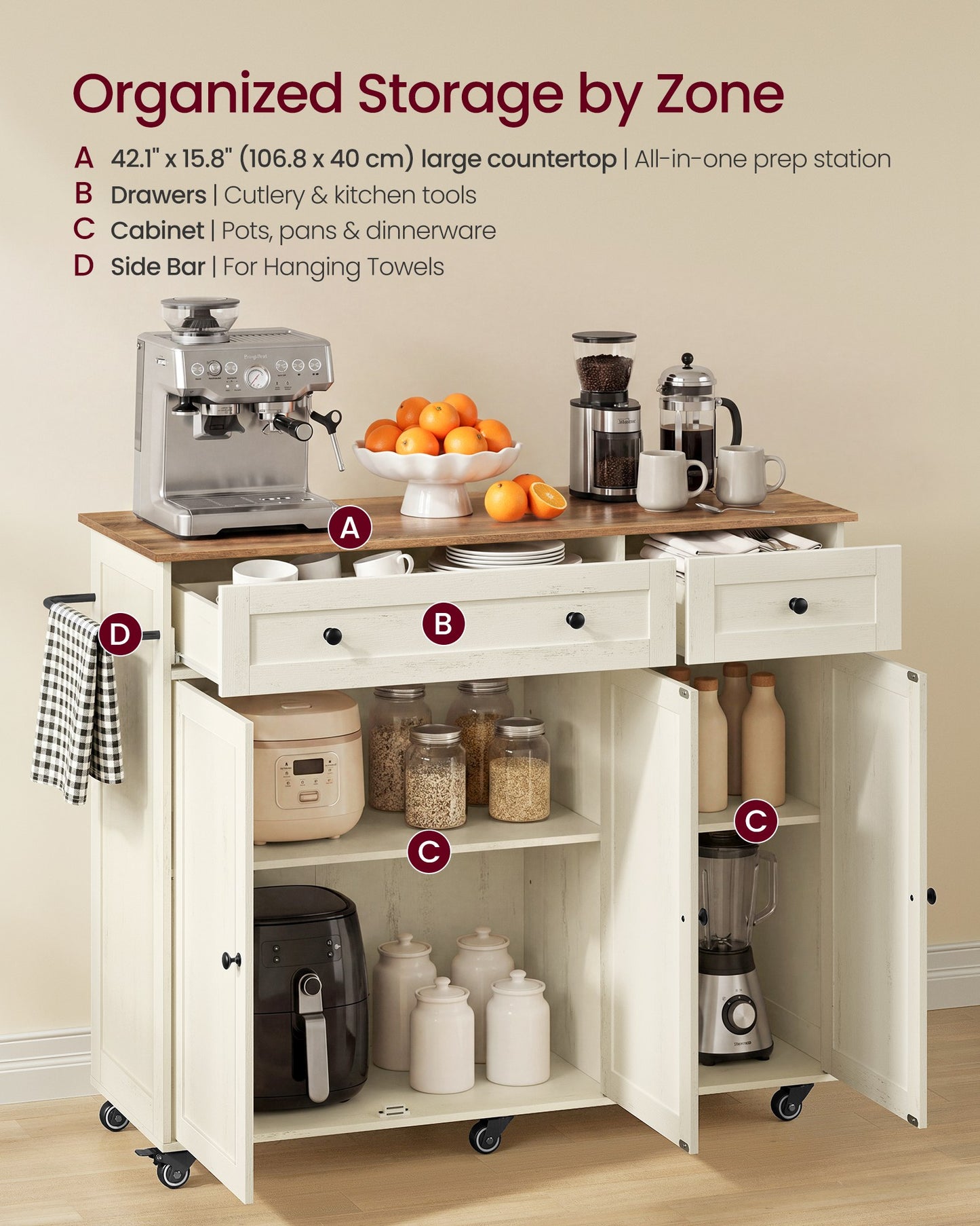 Mobile Kitchen Island - image 3