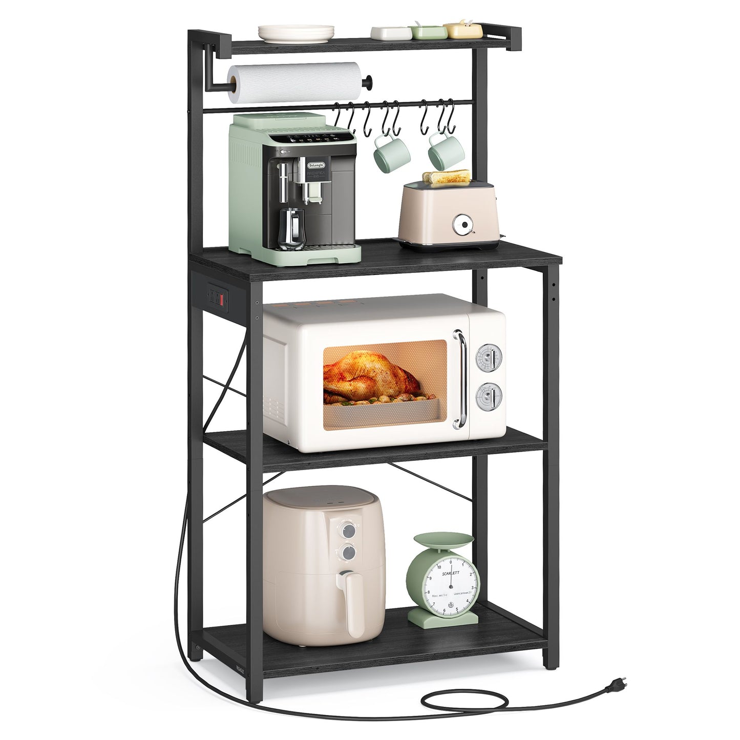 BARNET Collection - Kitchen Bakers Rack with Power Outlet - image 1