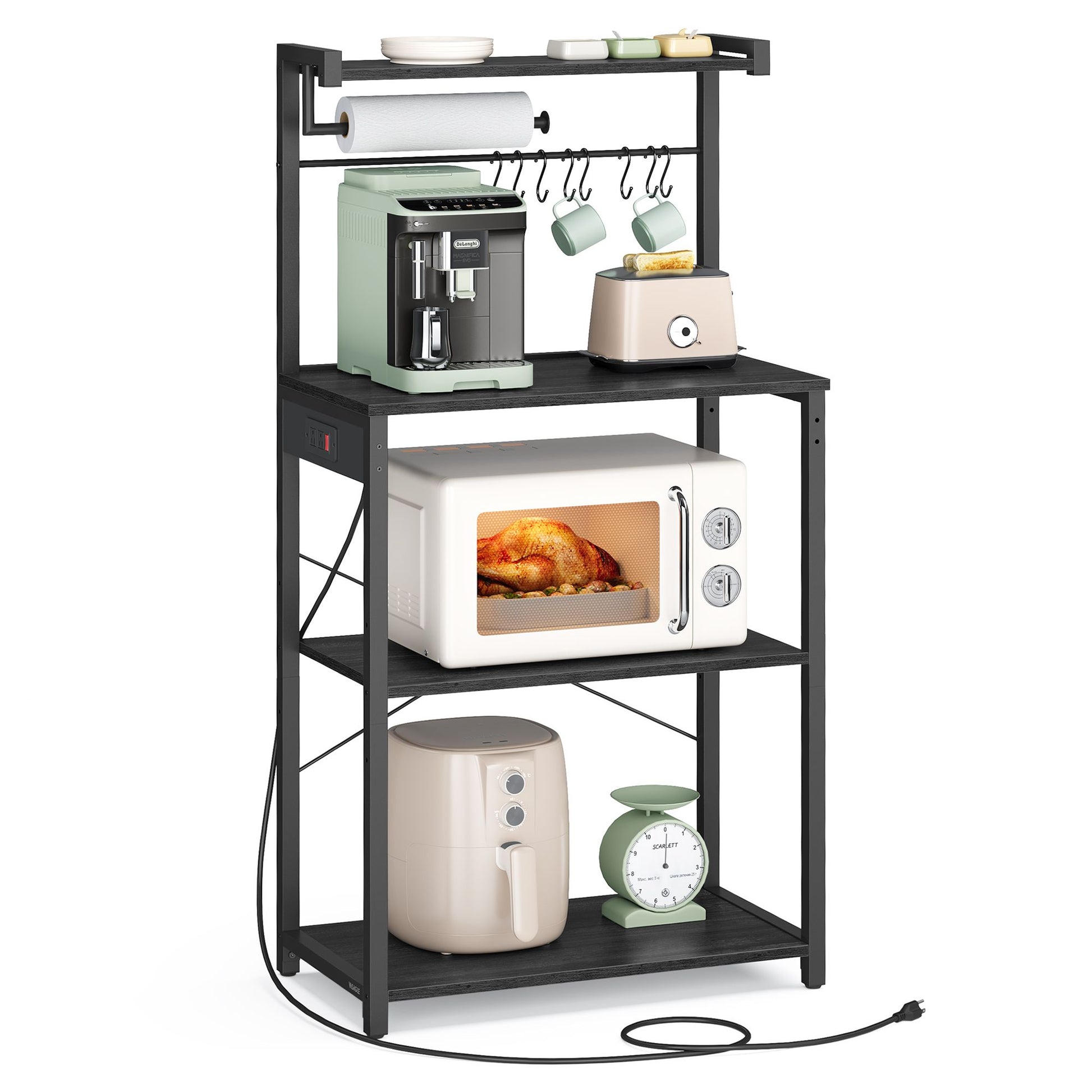 BARNET Collection - Kitchen Bakers Rack with Power Outlet - image 1