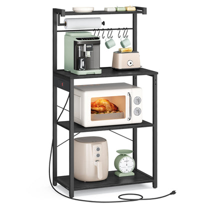 BARNET Collection - Kitchen Bakers Rack with Power Outlet - image 1