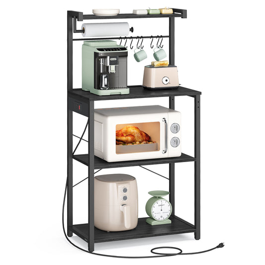 BARNET Collection - Kitchen Bakers Rack with Power Outlet - image 1